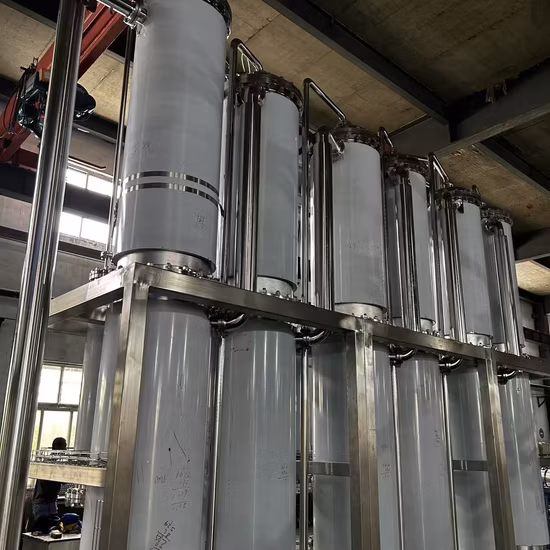 Máquina de Destilación Molecular de Corto Alcance de Cuatro Etapas de Efecto Múltiple de Agua para Inyección de Acero Inoxidable Usada