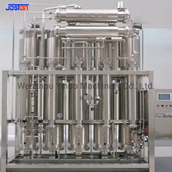 Máquina de agua purificada destilada multiefecto de agua de inyección de destilación de vapor Joston